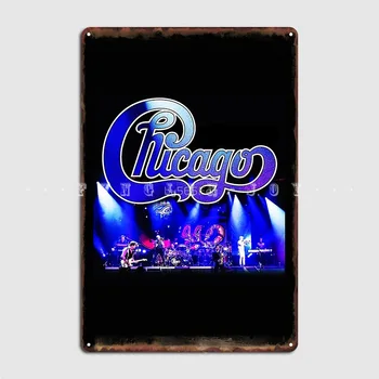Чикагская музыка, популярная металлическая табличка, дизайн паба, настенная роспись кинотеатра, Жестяная вывеска, плакат  5