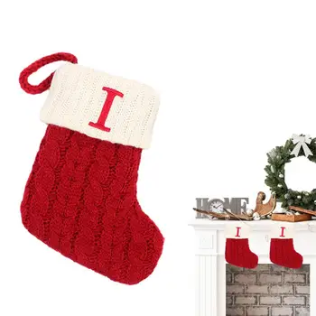 Чулки для Санта-Клауса, мягкие и классические Рождественские чулки, домашние и уличные подвески для двери спальни, камина, прикроватной тумбочки  5