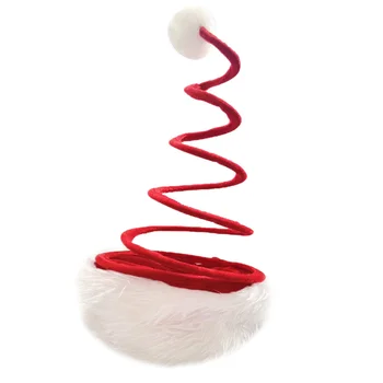 Шляпы, забавный рождественский головной убор Санта-Клауса, аксессуары для волос (красные), 1 шт., эластичные весенние брюки, мужская одежда для выступлений  4
