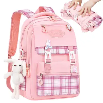 Эстетичный рюкзак для японских девочек, Милые школьные сумки для студентов-подростков, Карманы для девочек, Женский рюкзак для ноутбука Kawaii, Рюкзак для девочек  5