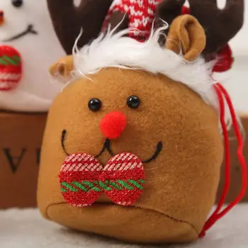 Этот рождественский подарочный пакет подходит для подарочных пакетов и пакетиков для конфет. Этот рождественский подарочный пакет идеально подходит для повседневного использования на Рождество.  5